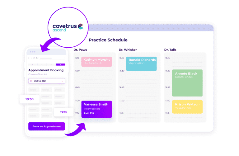 Online Appointment Scheduling for Covetrus Ascend Vetstoria