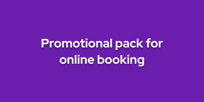 Promotional pack for online booking