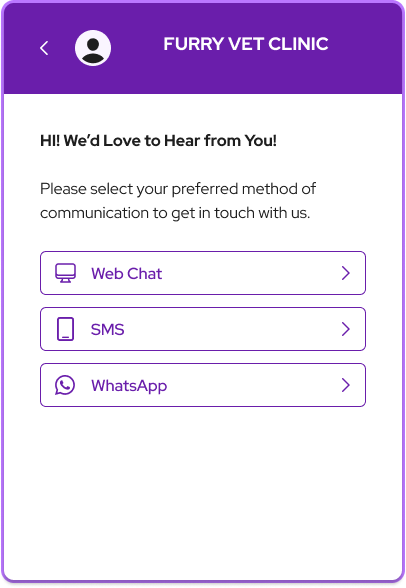 Vetstoria Chat multiple communication methods 2