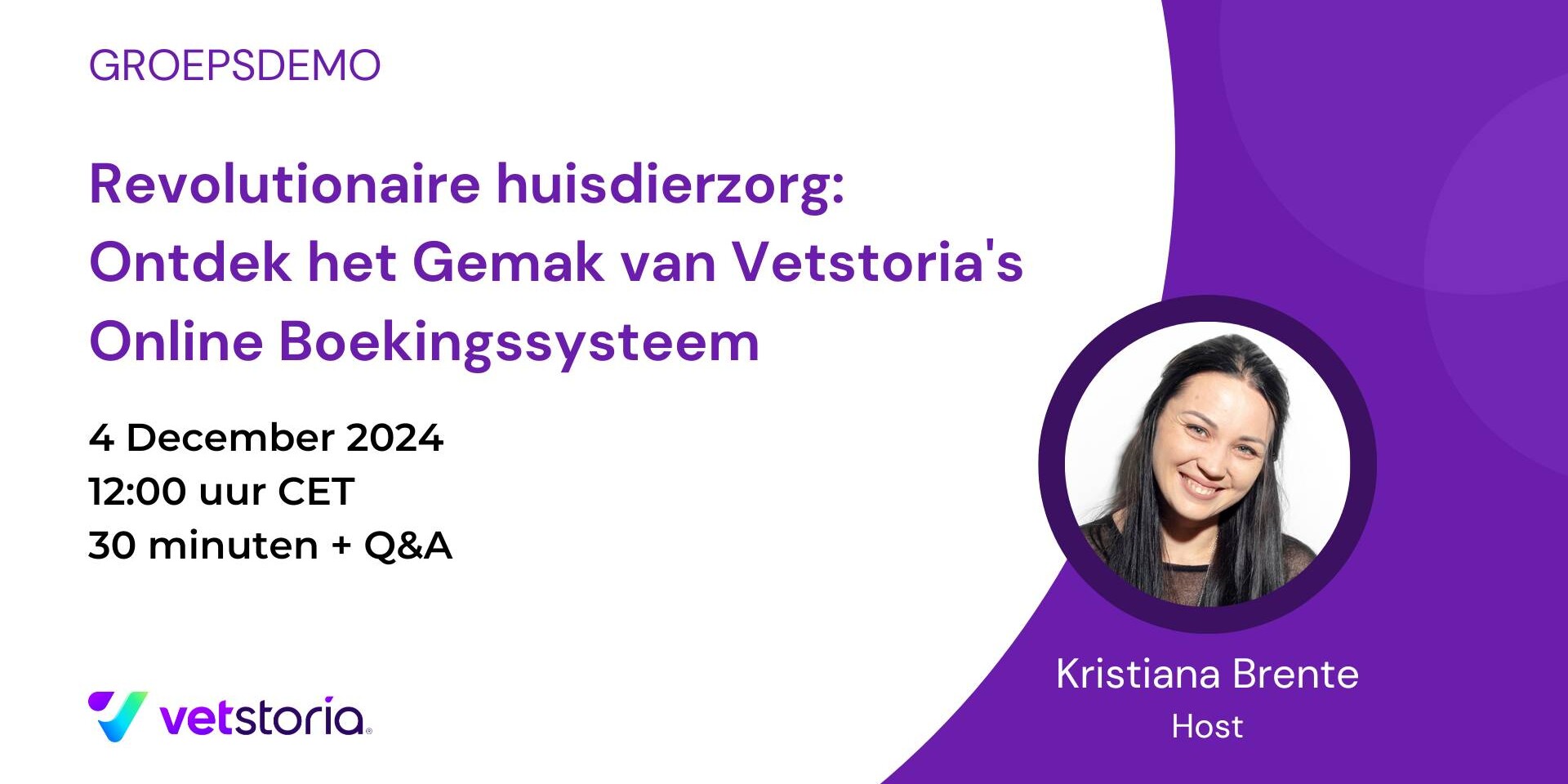 Groepsdemo - Revolutionaire huisdierzorg Ontdek het Gemak van Vetstoria's Online Boekingssysteem